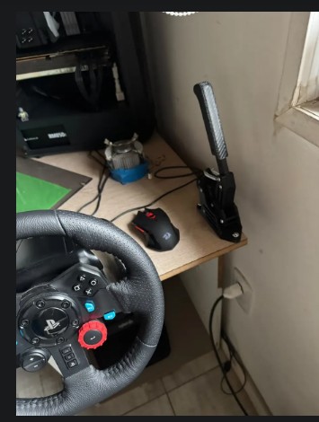 Foto real - Freno de Mano USB Simracing